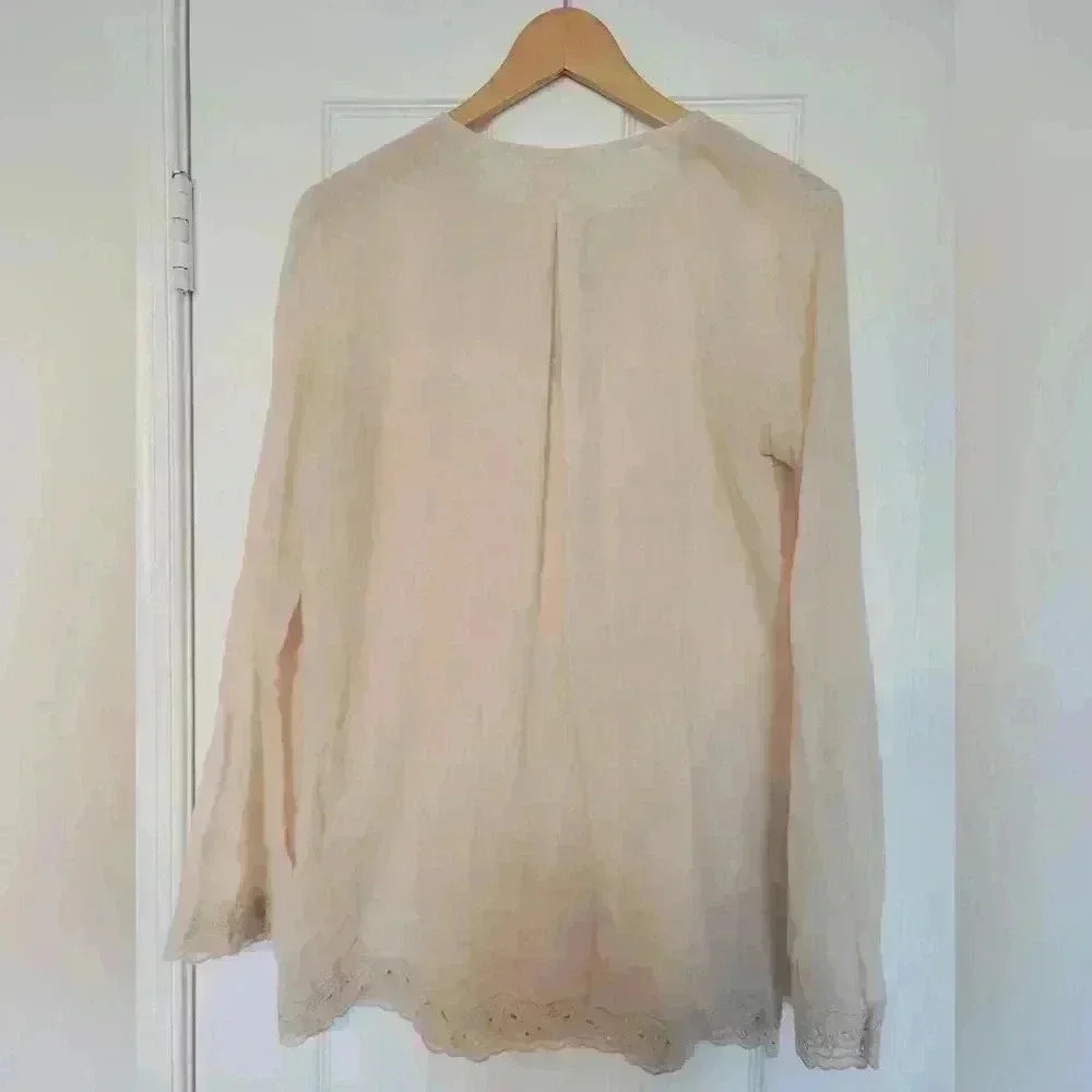 Altar'd State Boho Tunic with Embroidery and Tassels - Picture 2 of 3